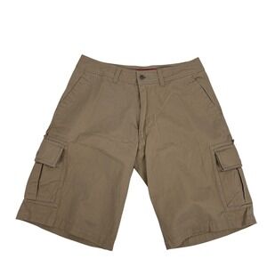 Ecko Unltd Cargo Shorts Mens 32 Khaki Twill casual